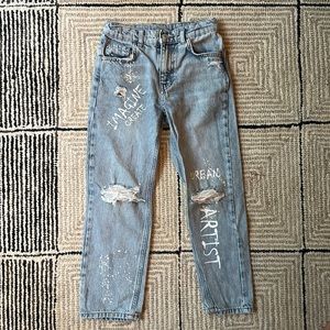 Zara jeans for the creative kiddo!